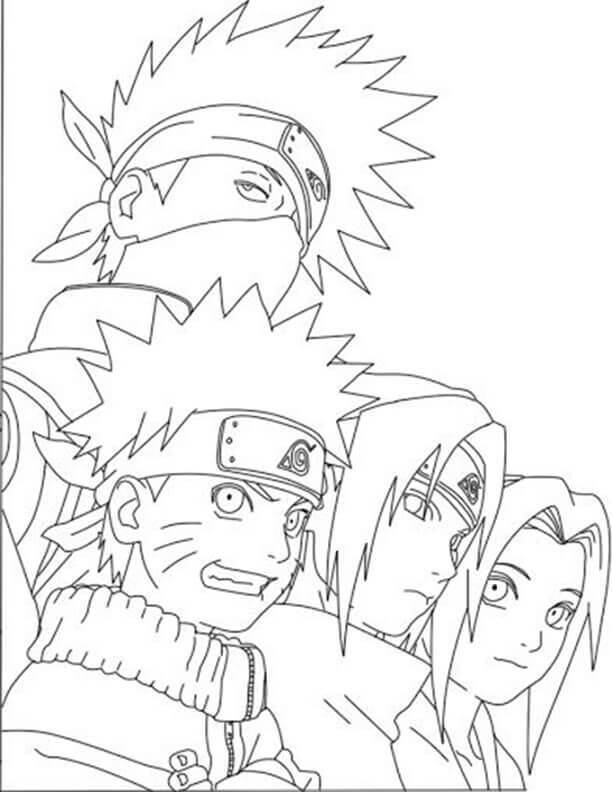 37 Kakashi Coloring Pages Printable Anime 22