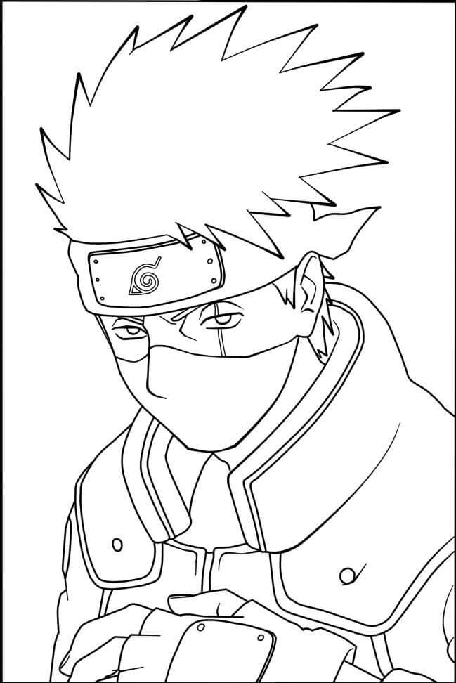 37 Kakashi Coloring Pages Printable Anime 24