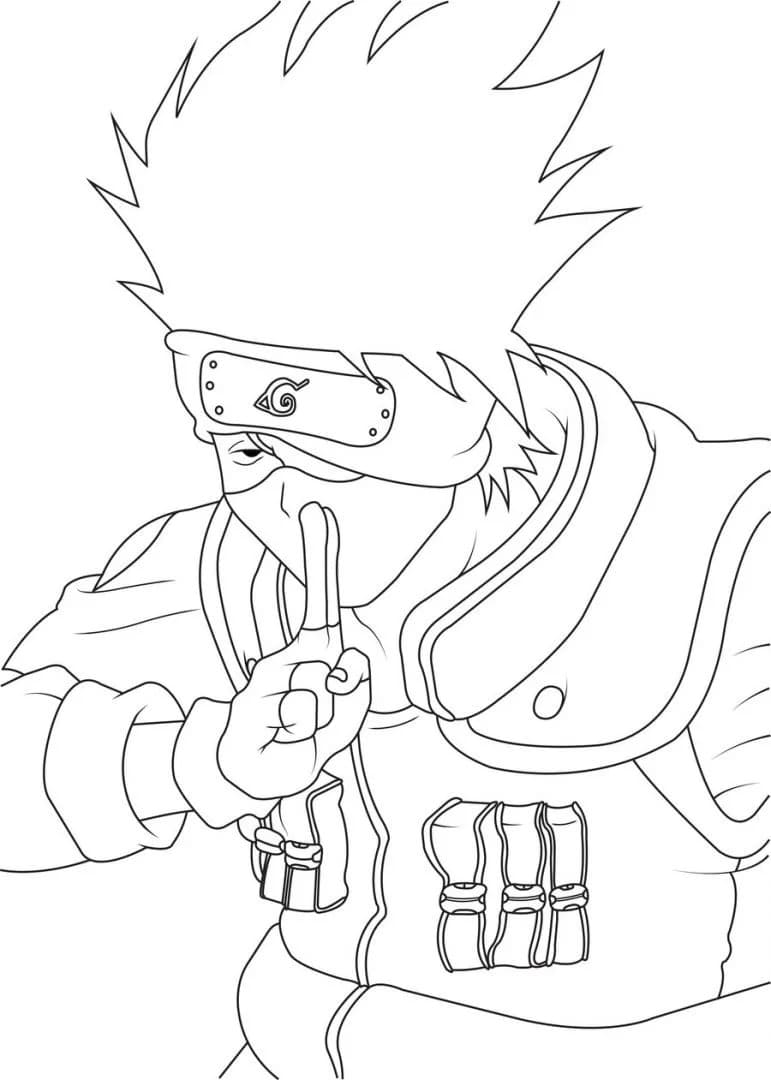 37 Kakashi Coloring Pages Printable Anime 27