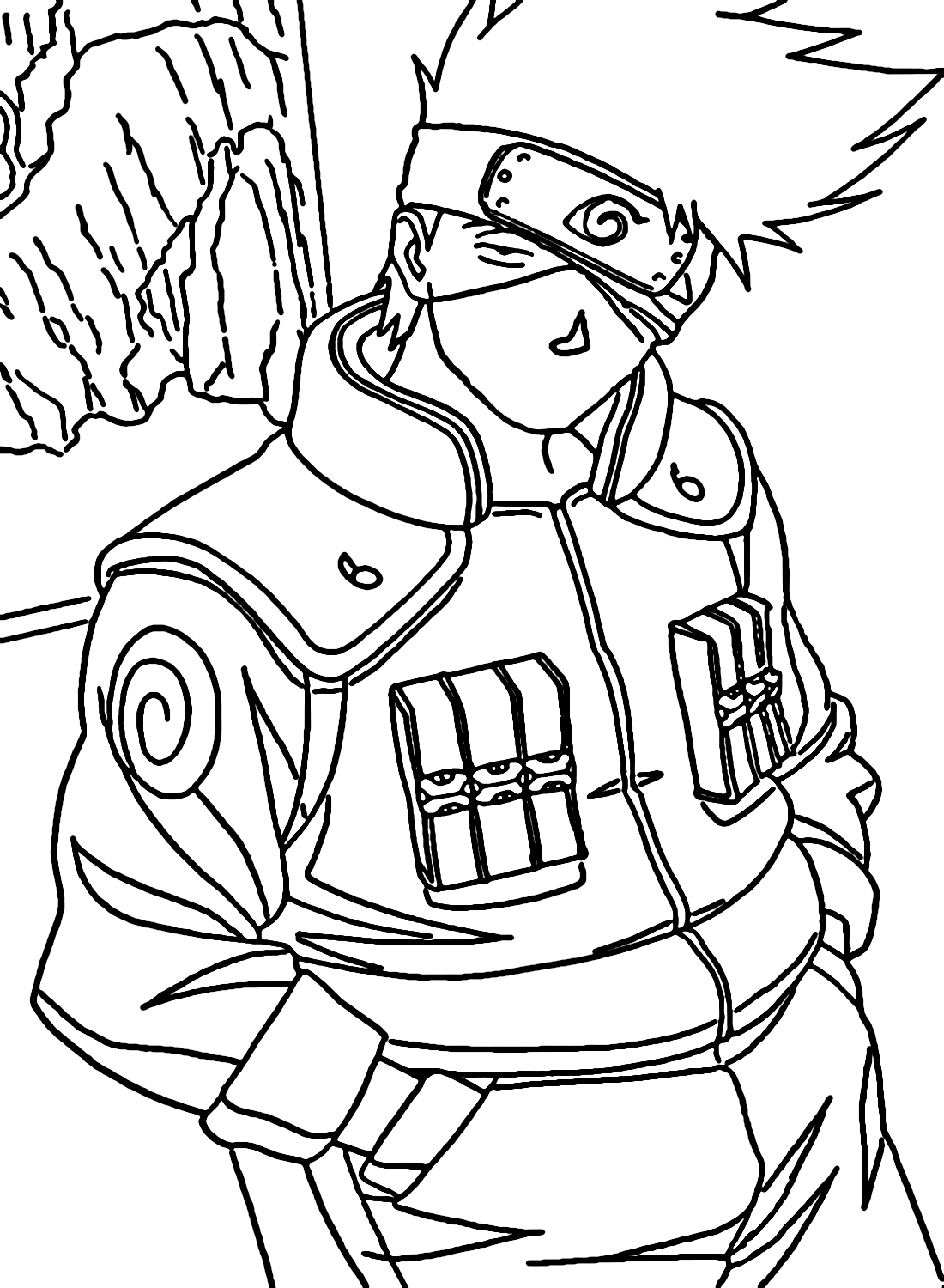 37 Kakashi Coloring Pages Printable Anime 28