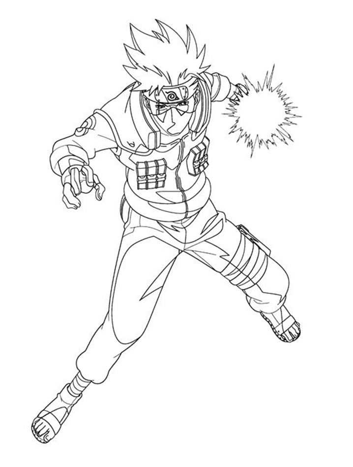 37 Kakashi Coloring Pages Printable Anime 29