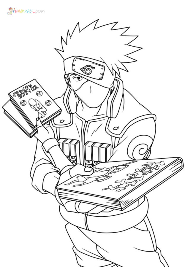 37 Kakashi Coloring Pages Printable Anime 3