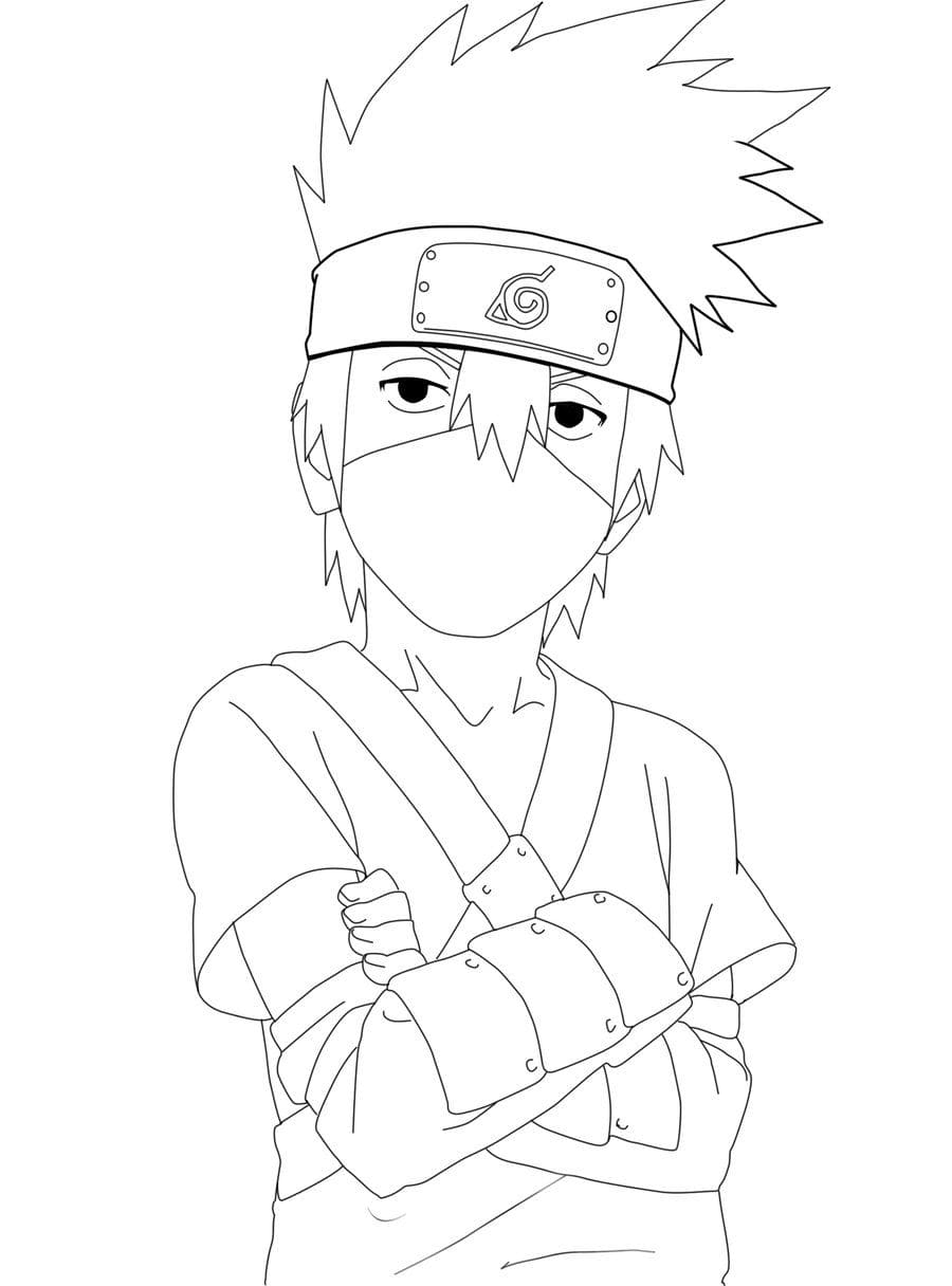 37 Kakashi Coloring Pages Printable Anime 30