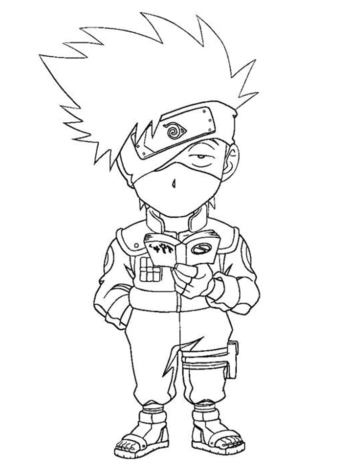 37 Kakashi Coloring Pages Printable Anime 4