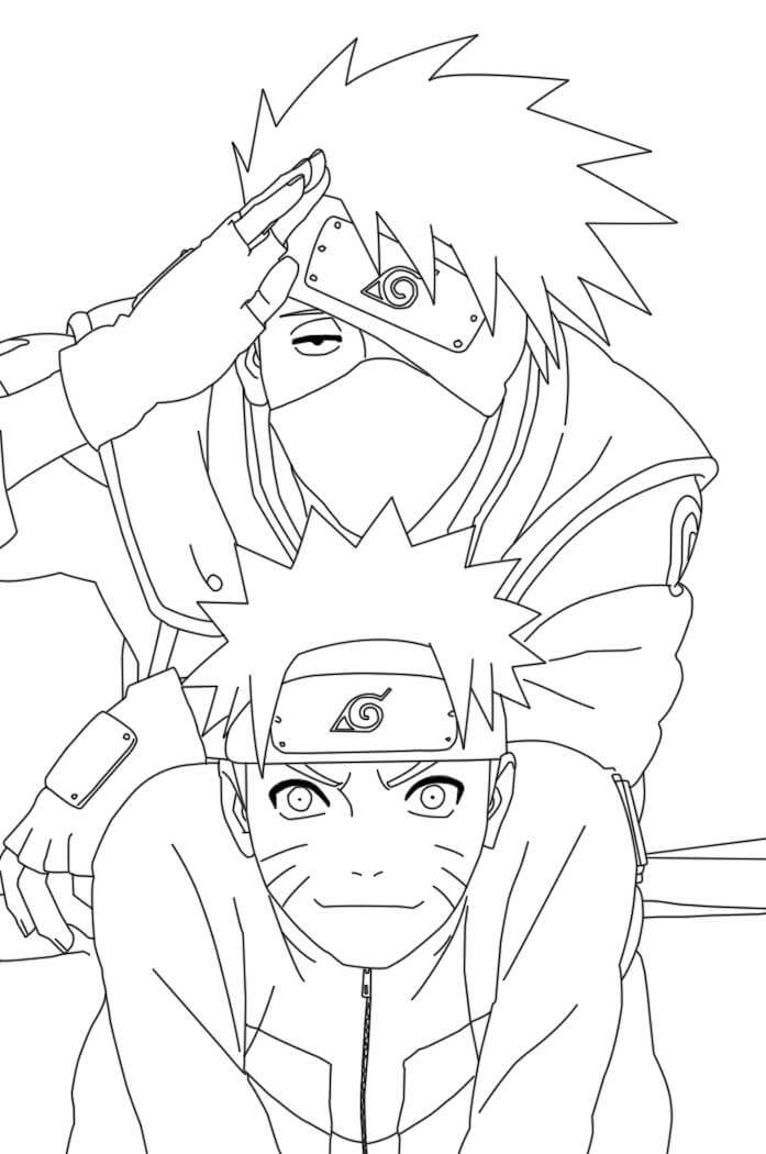 37 Kakashi Coloring Pages Printable Anime 5