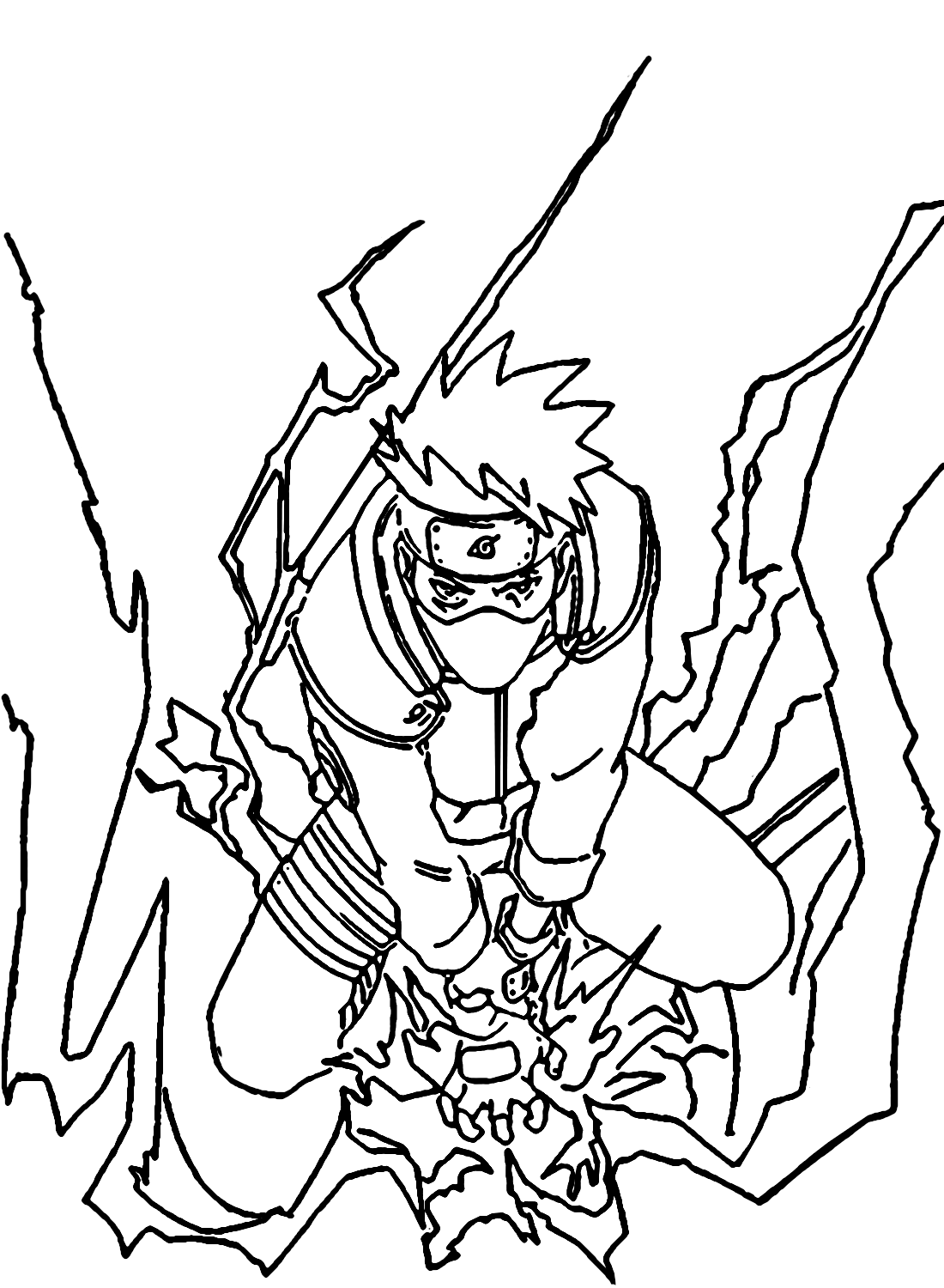 37 Kakashi Coloring Pages Printable Anime 9