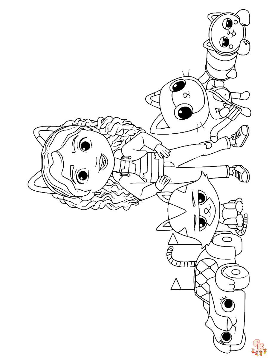 38 Gabby's Dollhouse Coloring Pages 12