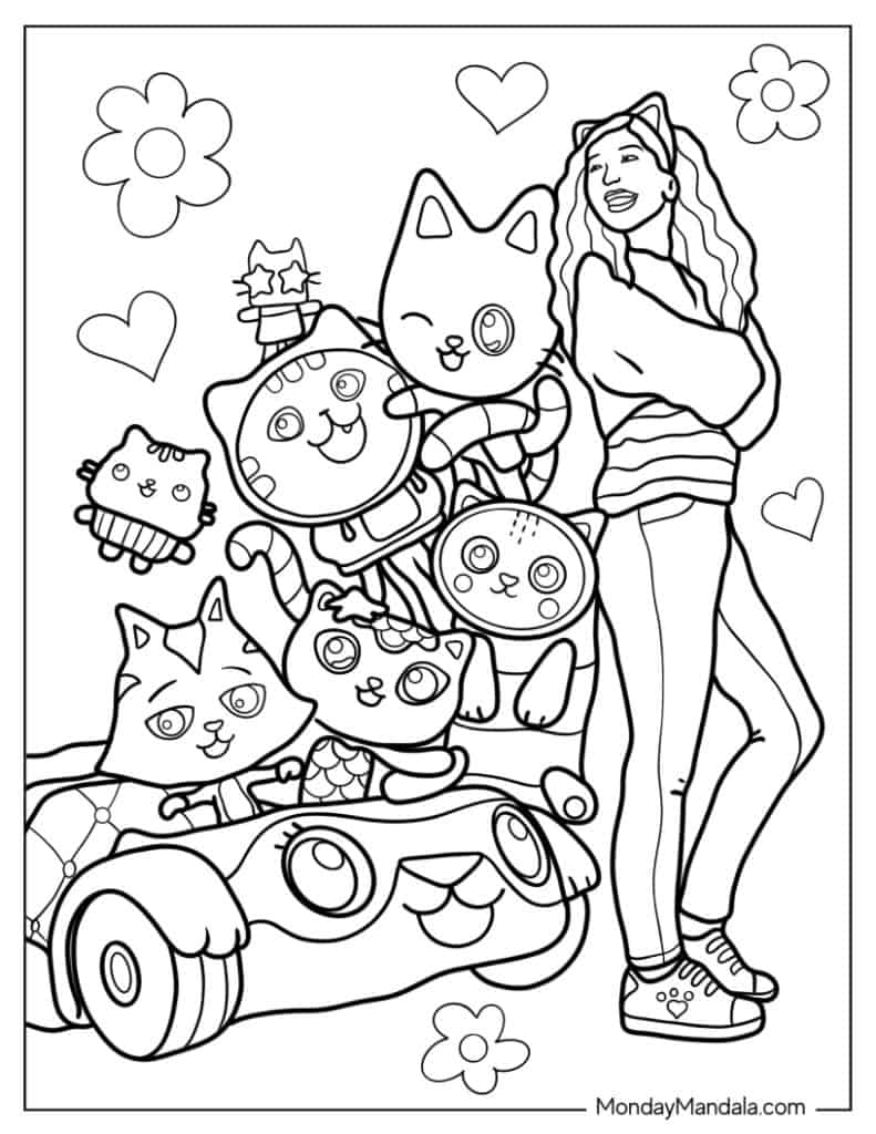 38 Gabby's Dollhouse Coloring Pages 21