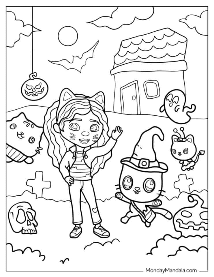 38 Gabby's Dollhouse Coloring Pages 28