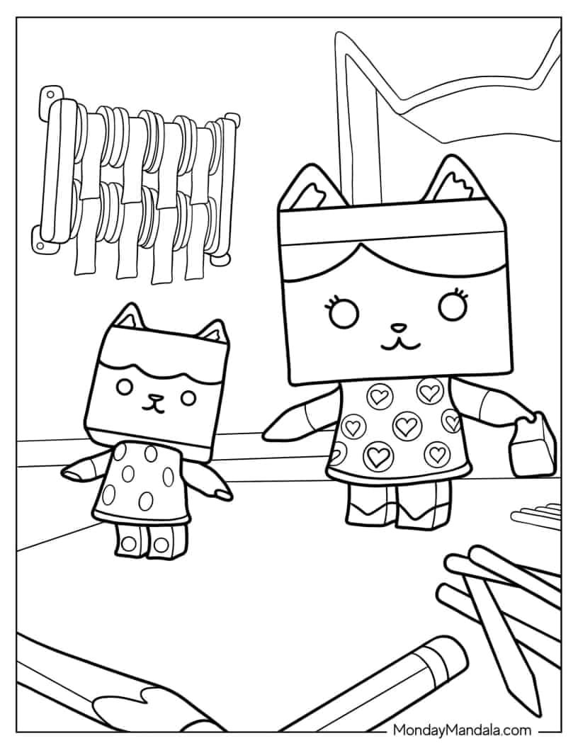 38 Gabby's Dollhouse Coloring Pages 4