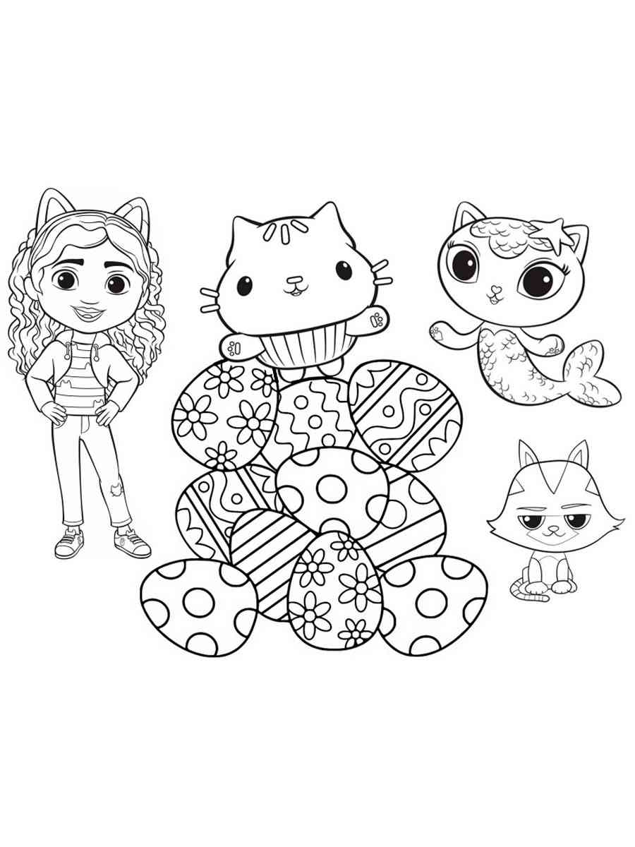 38 Gabby's Dollhouse Coloring Pages 6