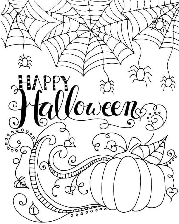 39 Halloween Coloring Pages - Easy and Fun 19