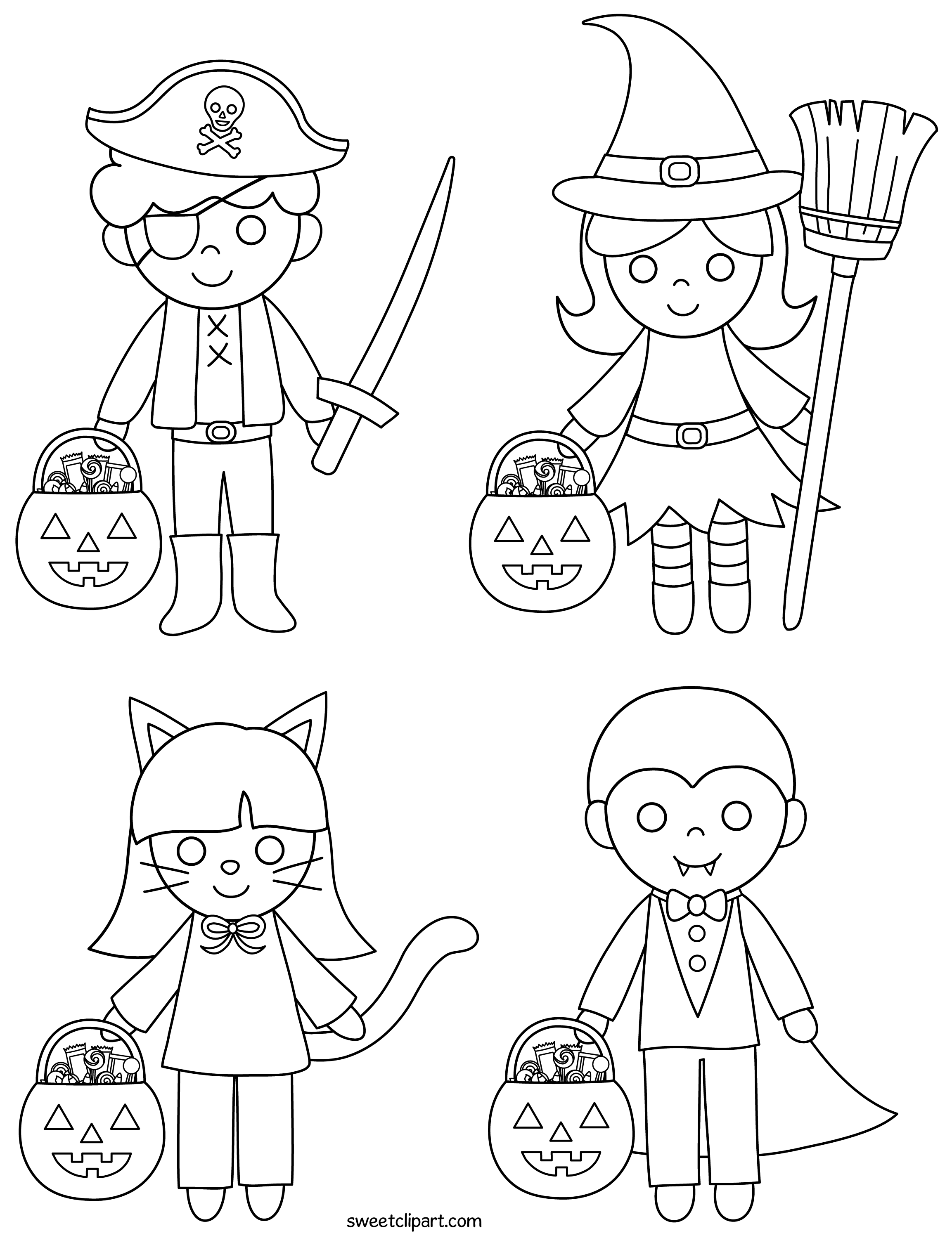 39 Halloween Coloring Pages - Easy and Fun 21