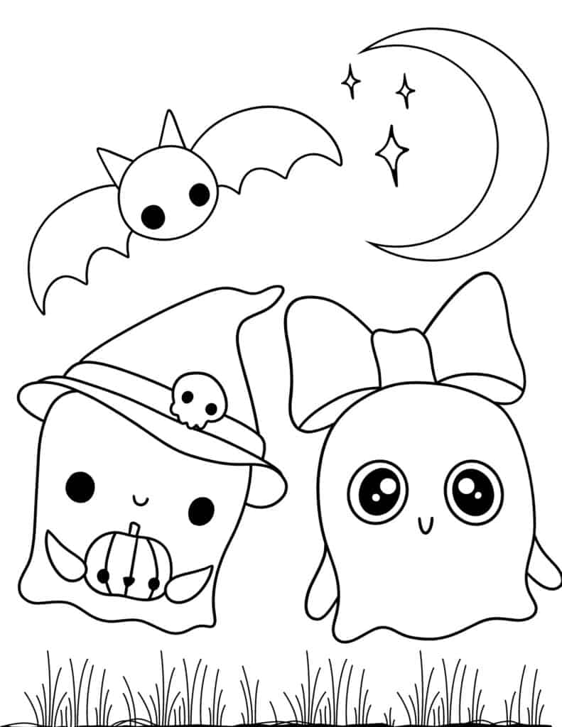 39 Halloween Coloring Pages - Easy and Fun 6