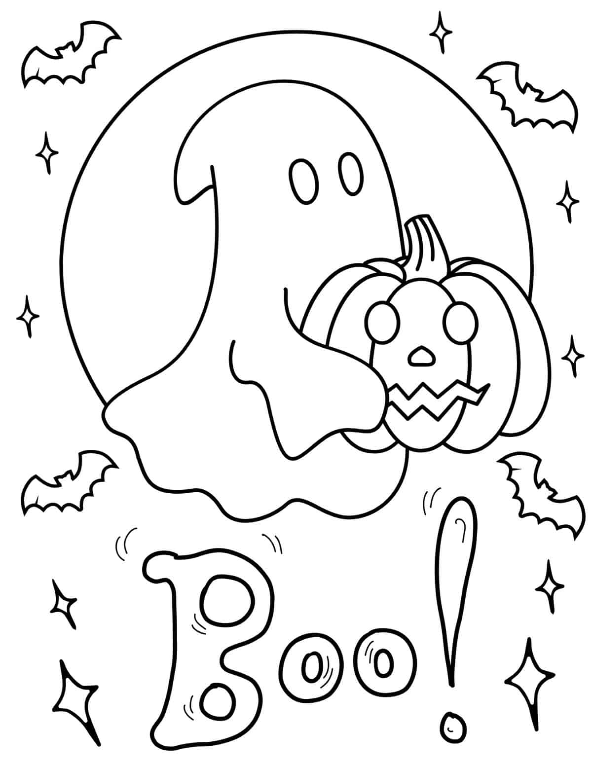 39 Halloween Coloring Pages - Easy and Fun 7