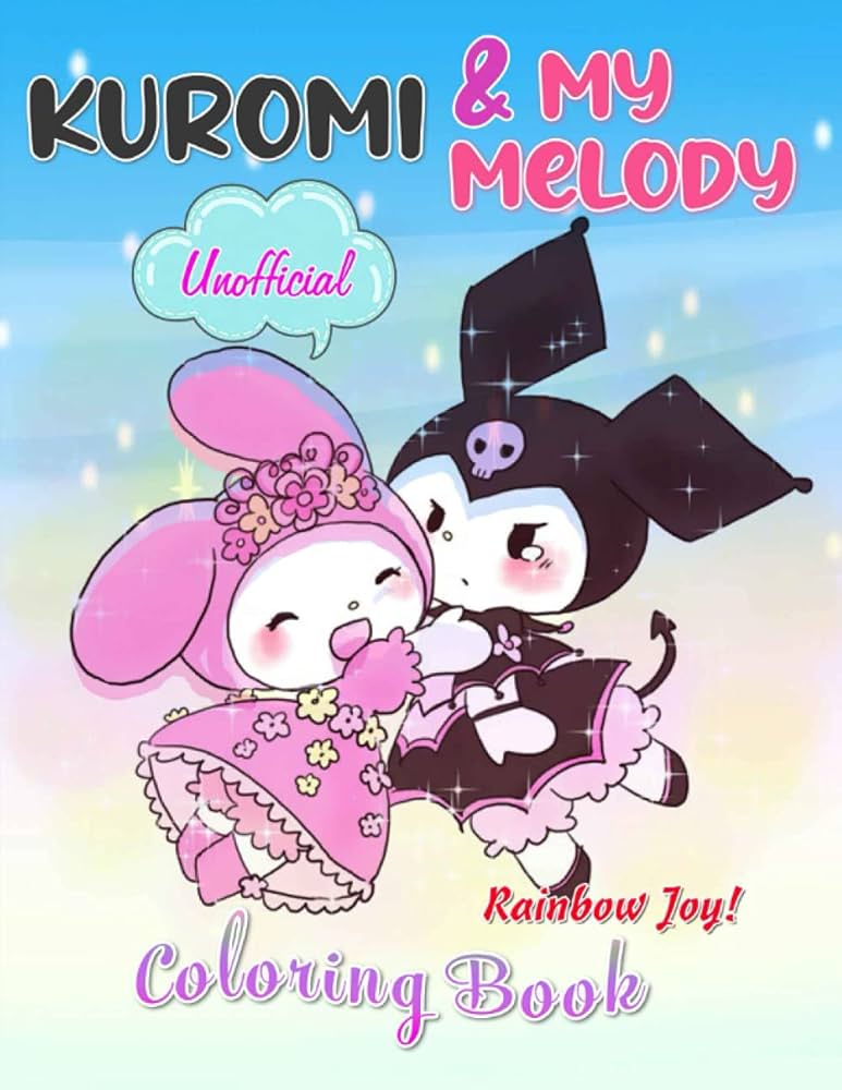 70+ Colorful My Melody Kuromi Coloring Pages Printable