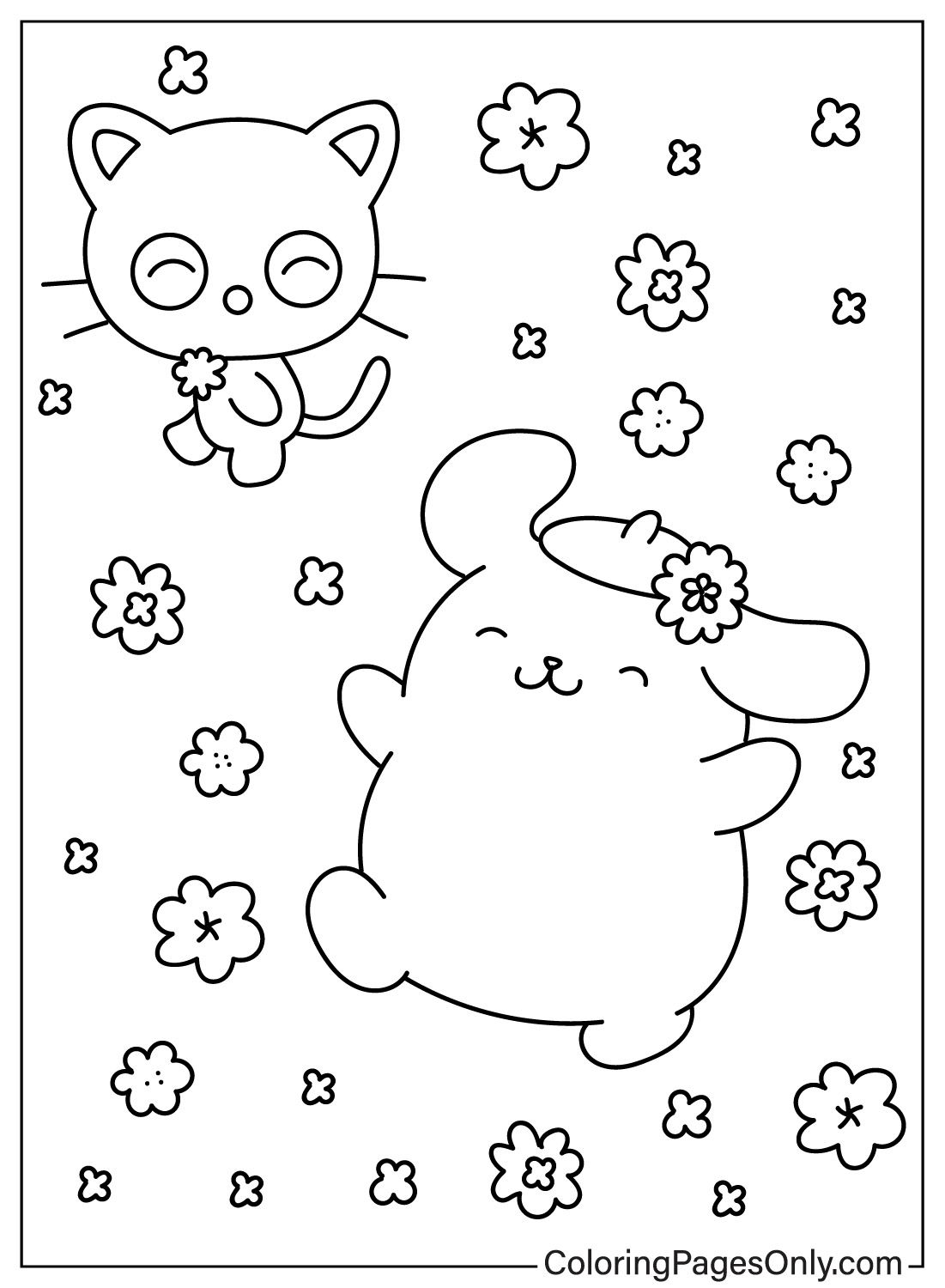 79+ Joyous Chococat Coloring Page Printable