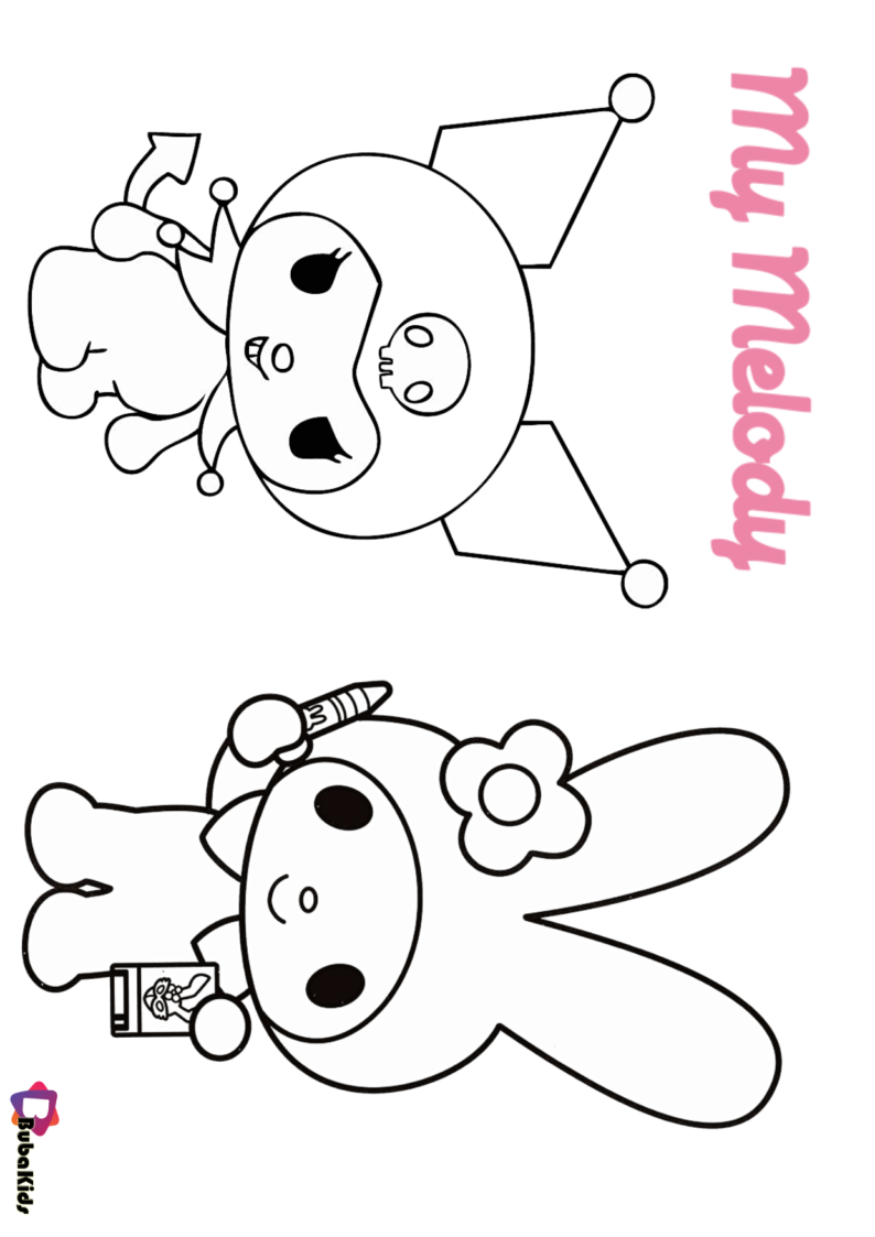 107+ Whimsical Baby Kuromi Coloring Pages Printable