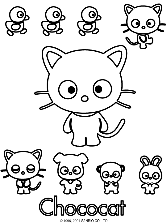 76+ Joyous Chococat Coloring Page Printable