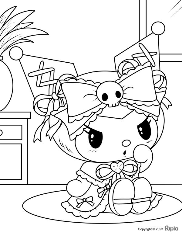 34+ Charming Kuromi Coloring Book Printable