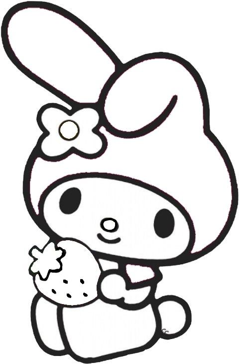 45+ Vibrant My Melody Kuromi Coloring Pages Printable