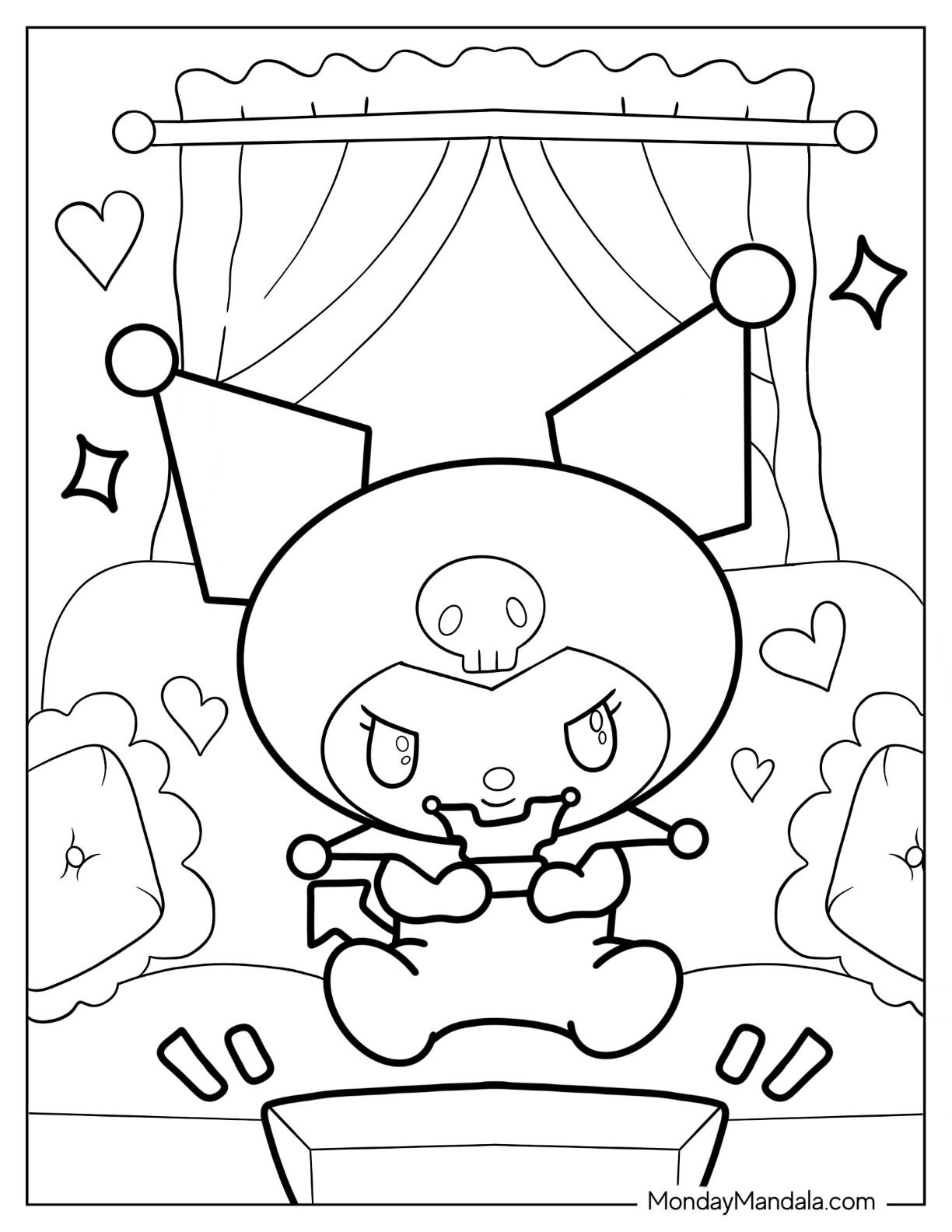 185+ Delightful Kuromi Coloring Book Printable