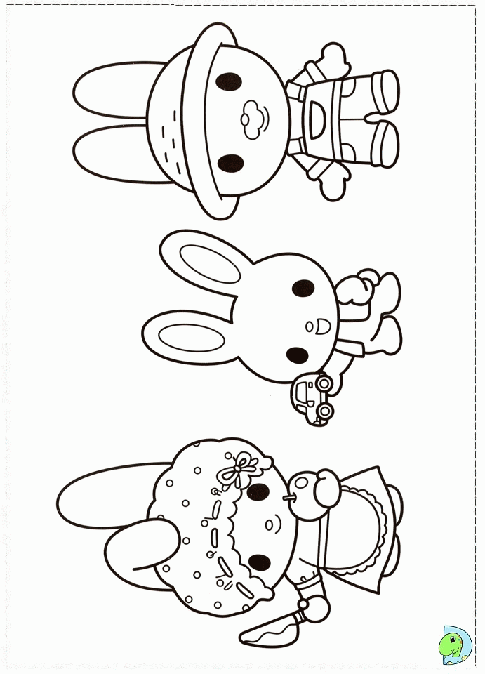 85+ Exciting My Melody Kuromi Coloring Pages Printable