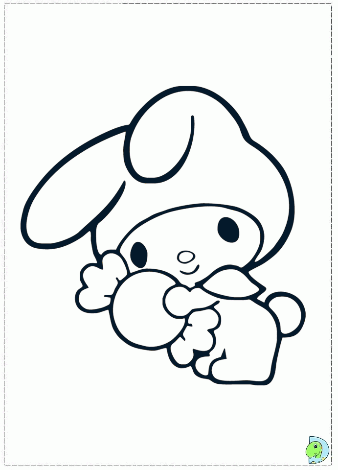 98+ Bright Kuromi Sanrio Coloring Pages Printable