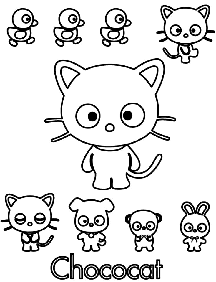 152+ Adorable Chococat Coloring Page Printable