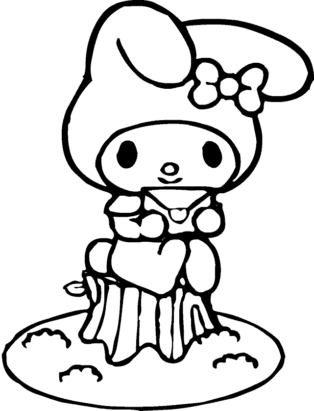 119+ Cute Kuromi Coloring Book Printable