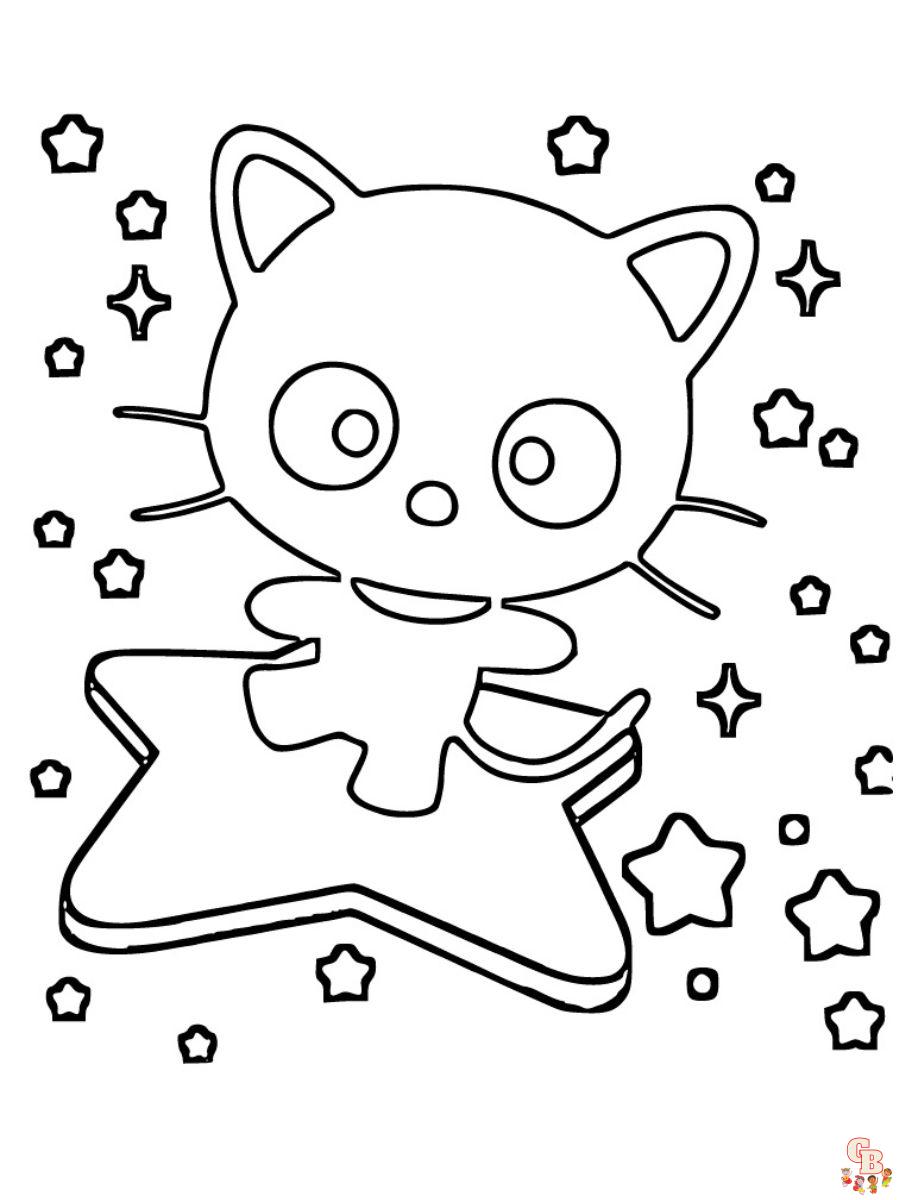 105+ Lovely Chococat Coloring Page Printable