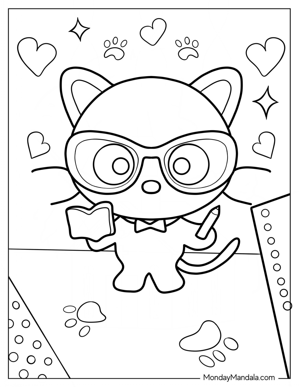 114+ Joyous Chococat Coloring Page Printable