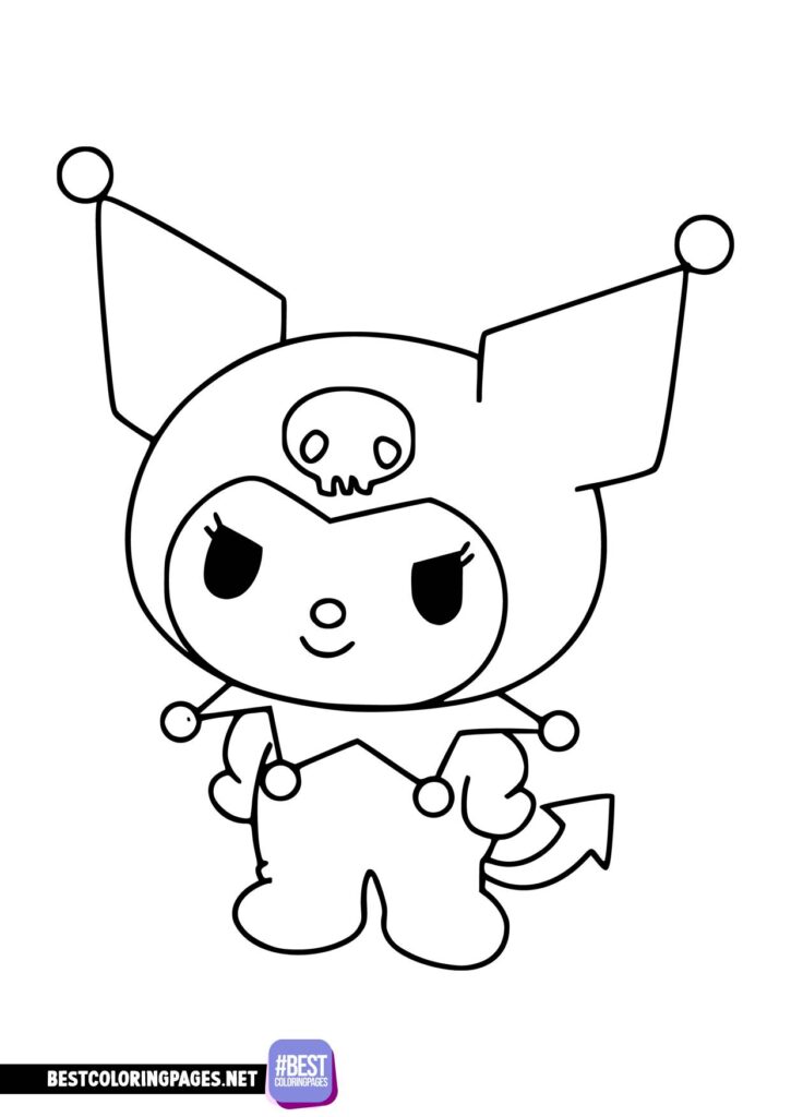 143+ Dazzling Kuromi Coloring Book Printable