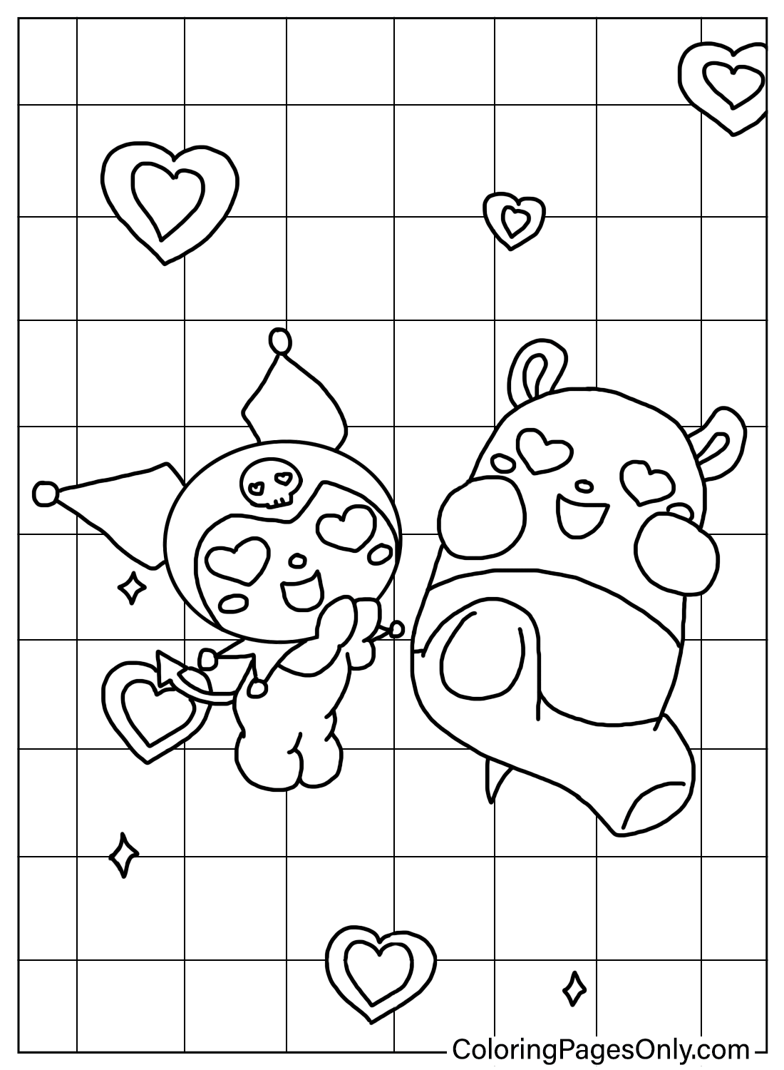 179+ Festive Baby Kuromi Coloring Pages Printable