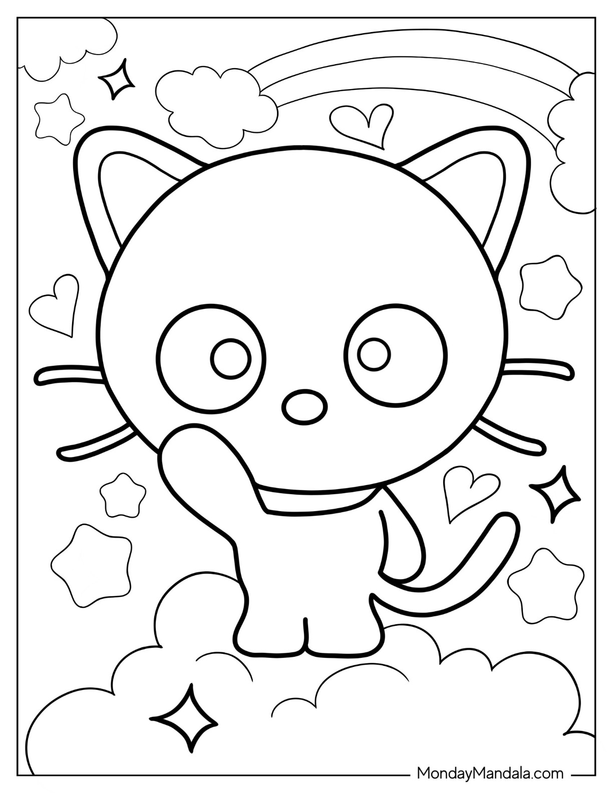 74+ Artistic Chococat Coloring Page Printable