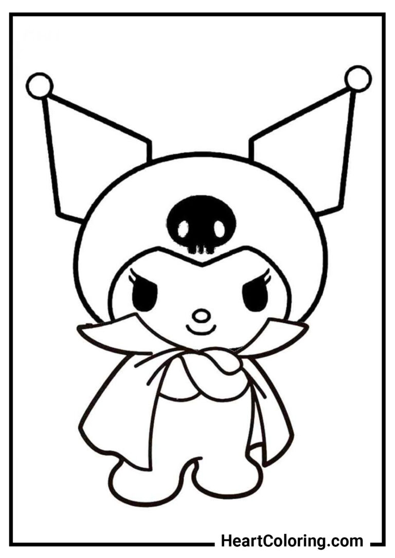 154+ Beautiful Baby Kuromi Coloring Pages Printable