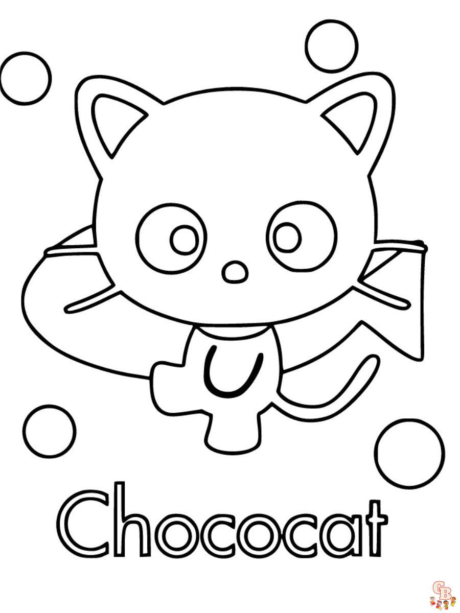 40+ Adorable Chococat Coloring Page Printable