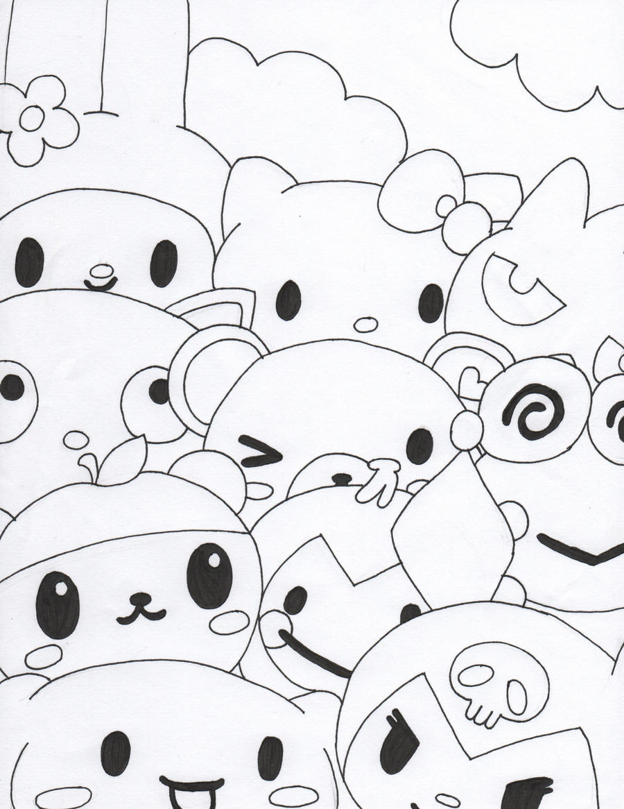 125+ Joyous Kuromi Coloring Book Printable