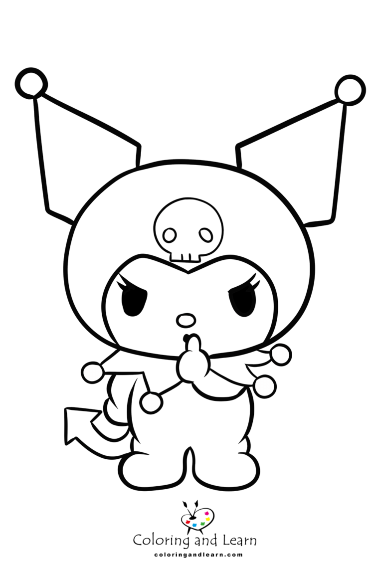 112+ Exciting Kuromi Coloring Book Printable