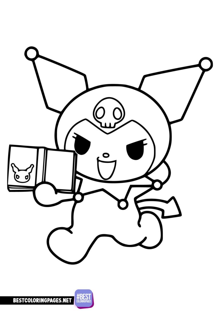 142+ Cute Baby Kuromi Coloring Pages Printable