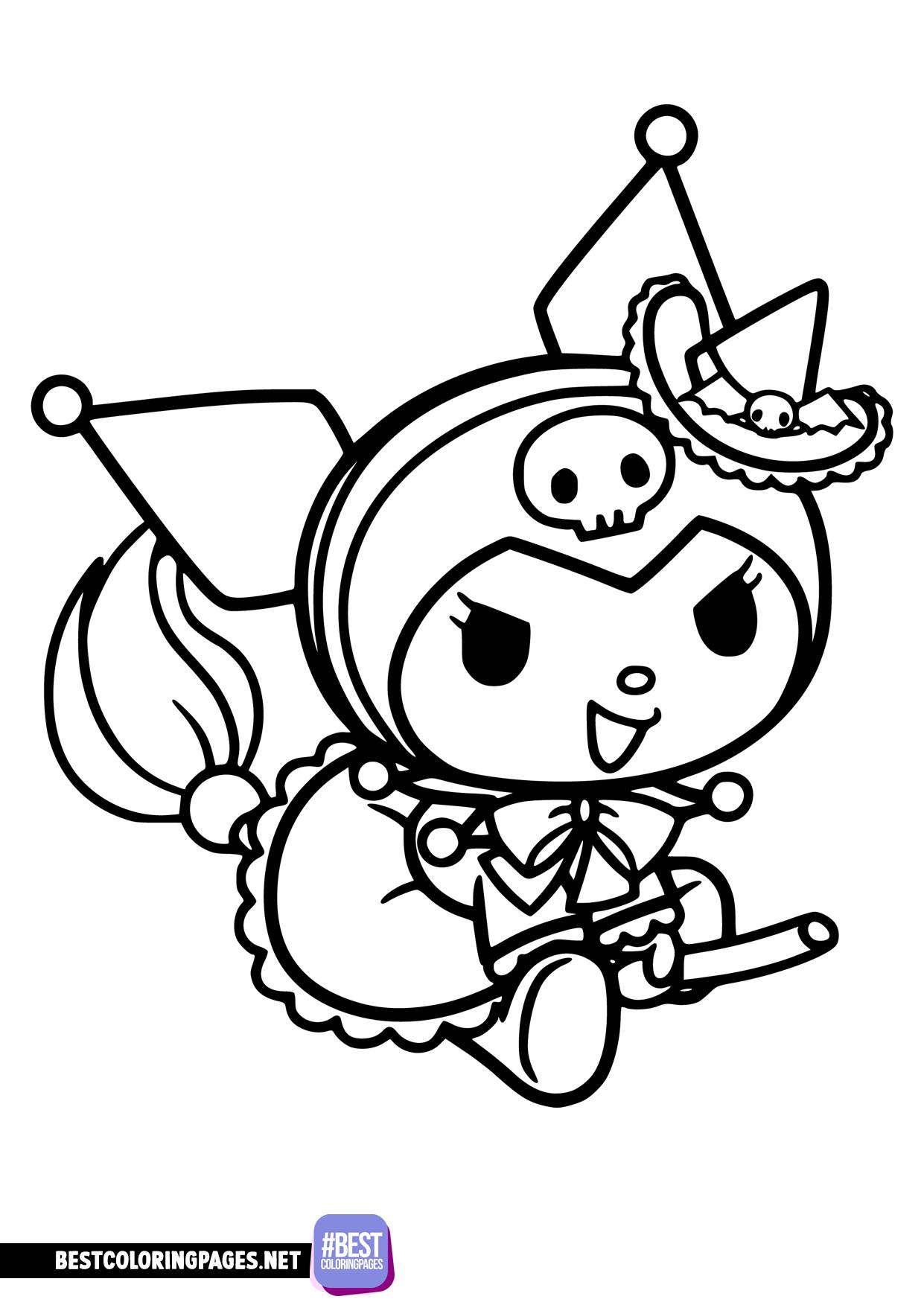 147+ Creative Kuromi Coloring Book Printable