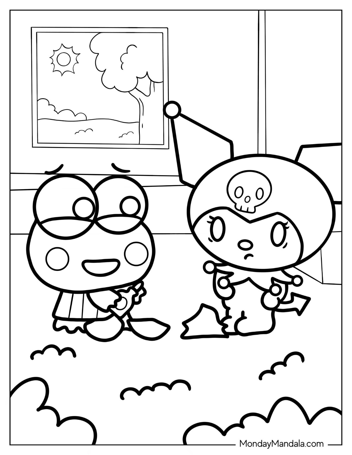 184+ Dazzling Kuromi Sanrio Coloring Pages Printable