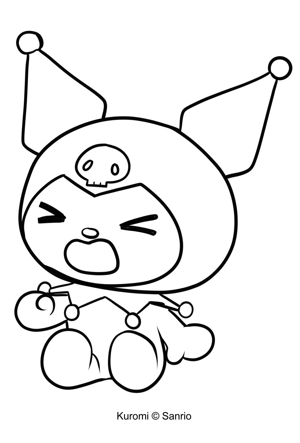 42+ Bright My Melody Kuromi Coloring Pages Printable