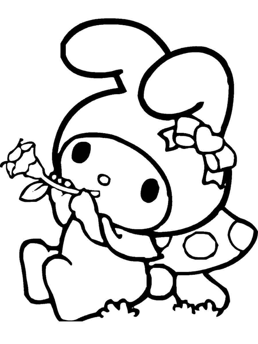 95+ Lovely Baby Kuromi Coloring Pages Printable