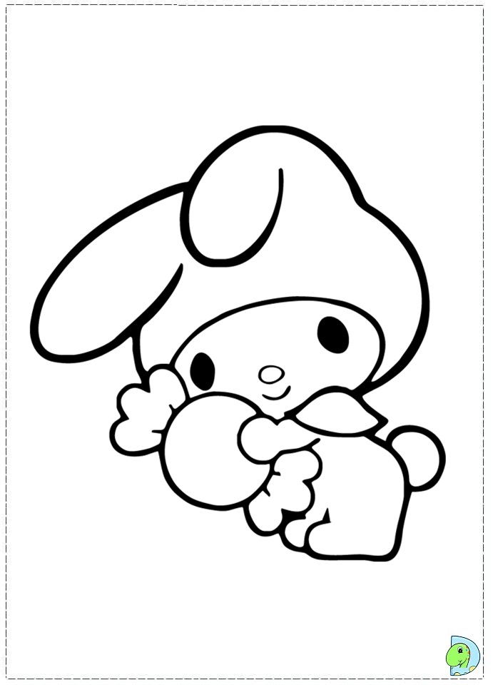 50+ Fun My Melody Kuromi Coloring Pages Printable