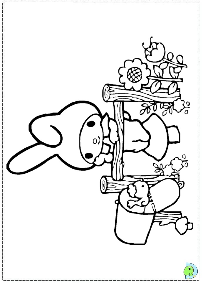 66+ Captivating My Melody Kuromi Coloring Pages Printable