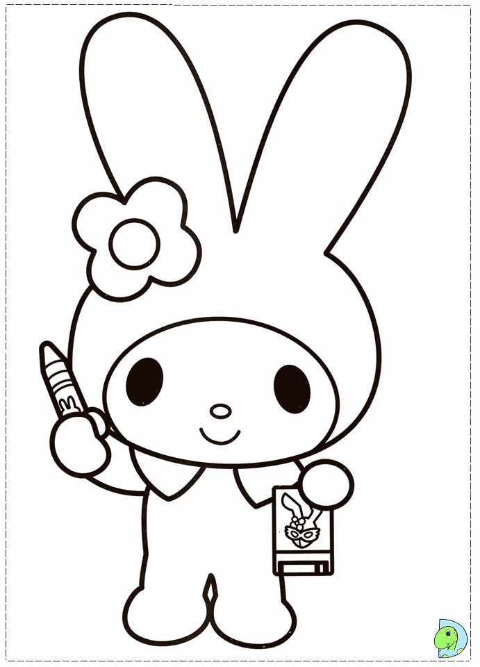 151+ Adorable Kuromi Sanrio Coloring Pages Printable