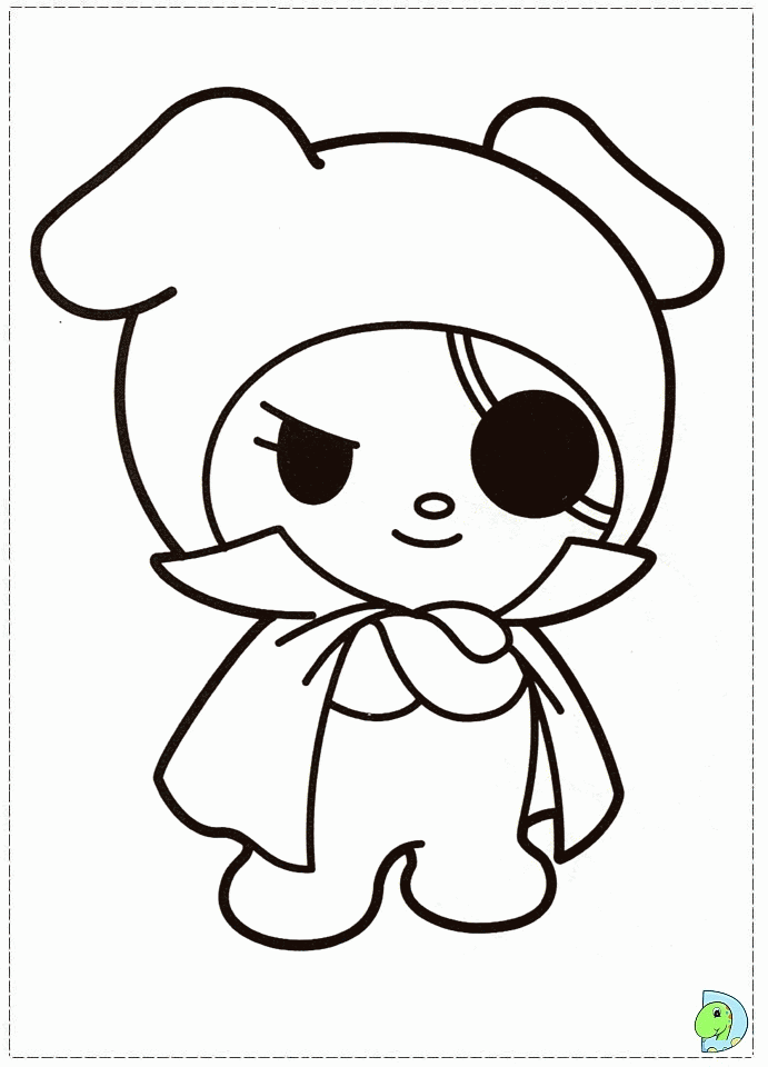 141+ Dazzling My Melody Kuromi Coloring Pages Printable