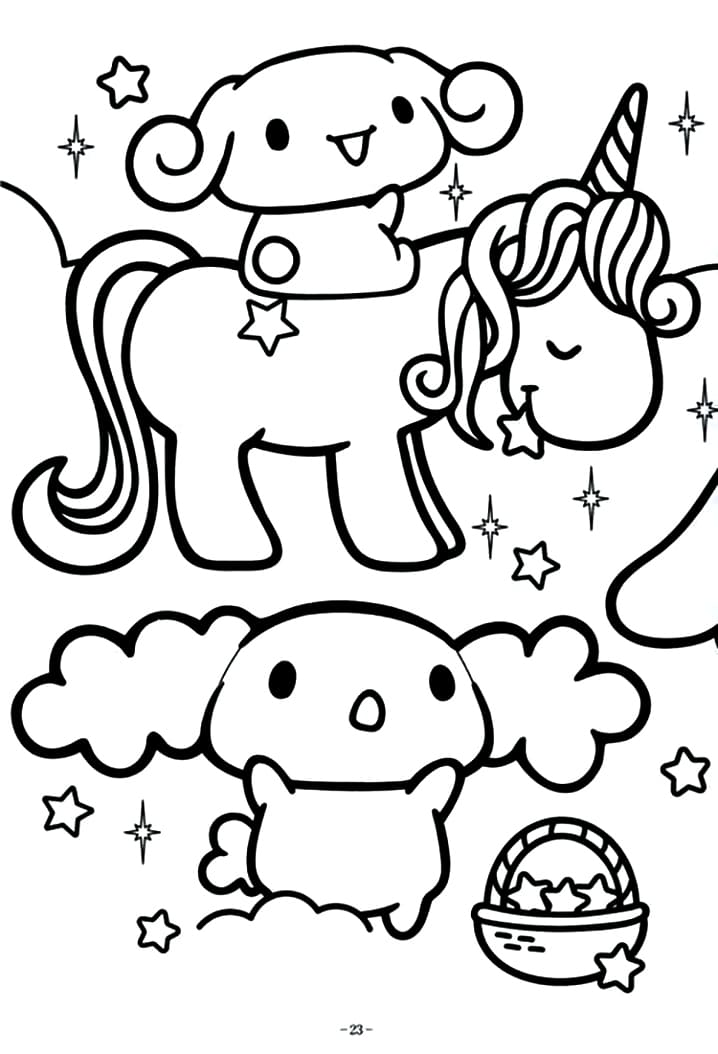 1+ Free Cinnamoroll Coloring Printable