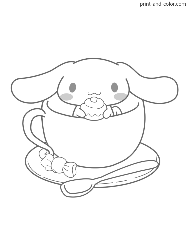 13+ Joyful Cinnamoroll Sanrio Coloring Pages Printable